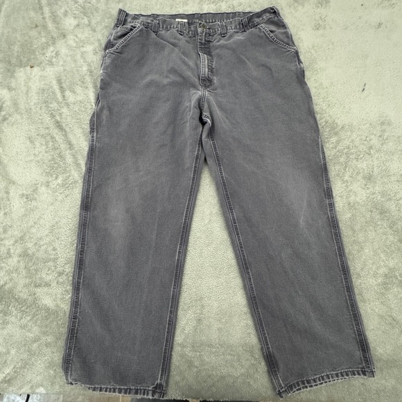 Carhartt Men's Pants Size W42in. x‎ L31in. Grey Relaxed Fit B11-PTB - Picture 1 of 9